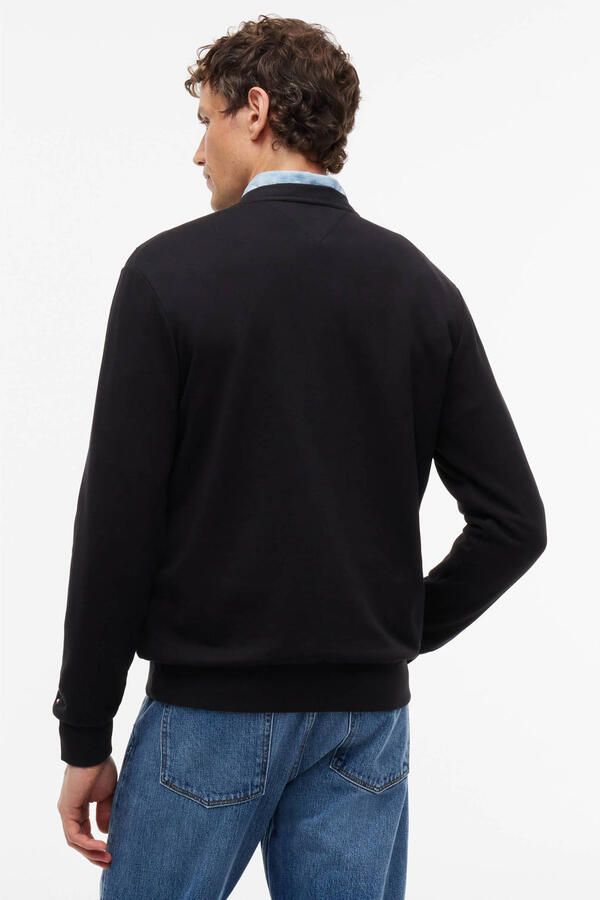 Tommy Hilfiger regular fit sweater met print zwart - Foto 3