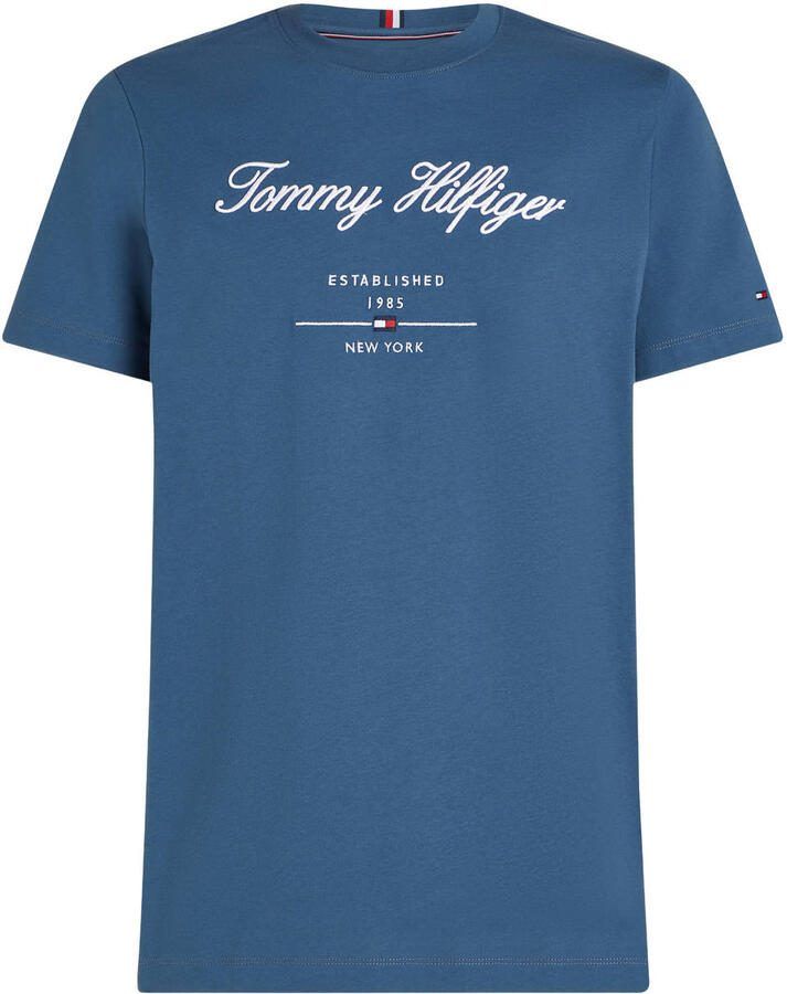 Tommy Hilfiger T-shirt SCRIPT LOGO TEE met opgestikt logo
