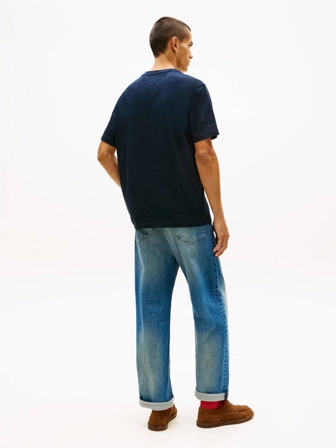 Tommy Hilfiger Embroidered Script T-Shirt Navy- Heren Navy - Foto 3