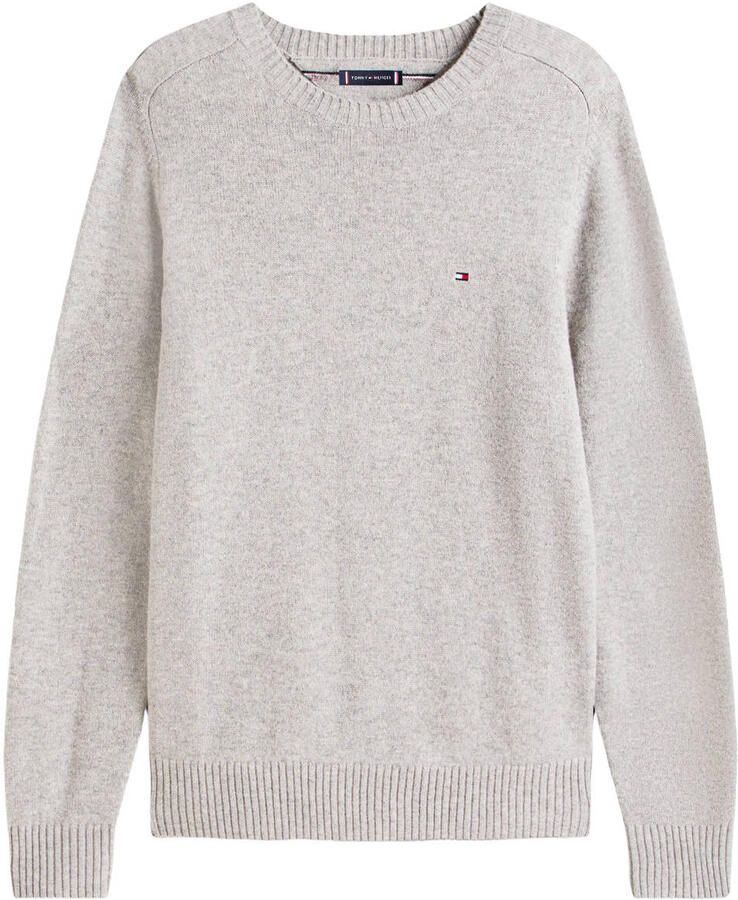 TOMMY HILFIGER Heren Truien & Vesten Lambswool Crew Neck Lichtgrijs