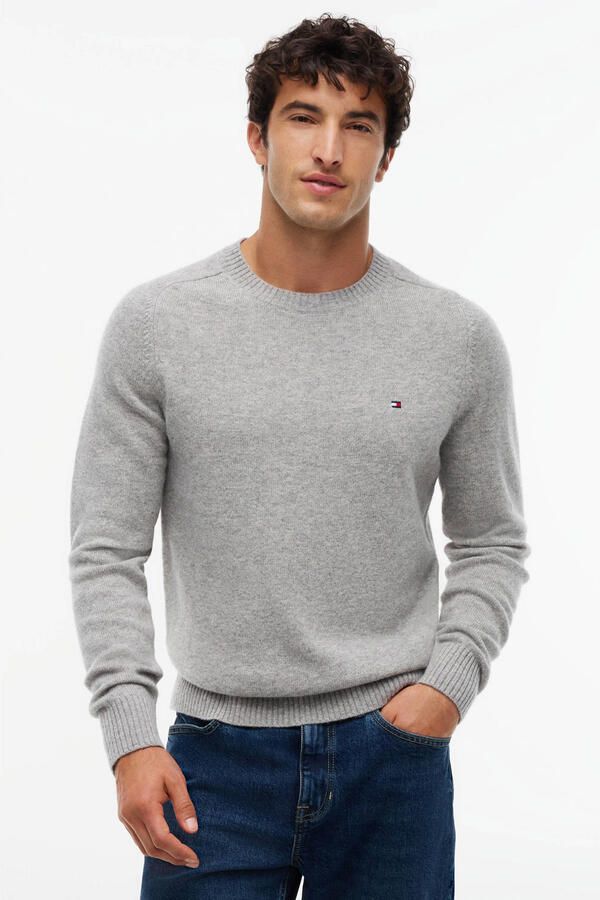 TOMMY HILFIGER Heren Truien & Vesten Lambswool Crew Neck Lichtgrijs - Foto 3