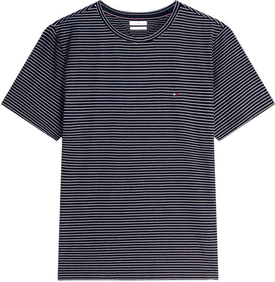 Tommy Hilfiger regular gestreept T-shirt donkerblauw