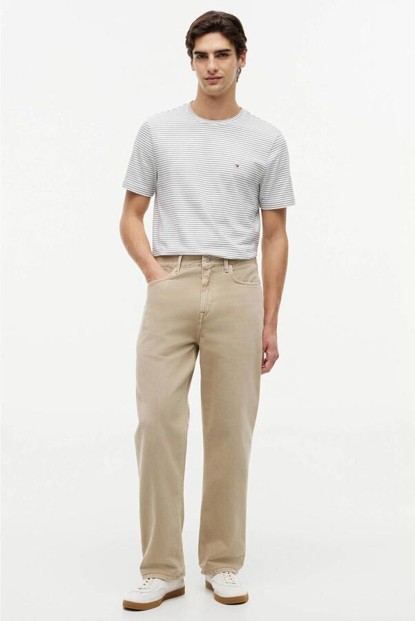 Tommy Hilfiger regular gestreept T-shirt ecru - Foto 3