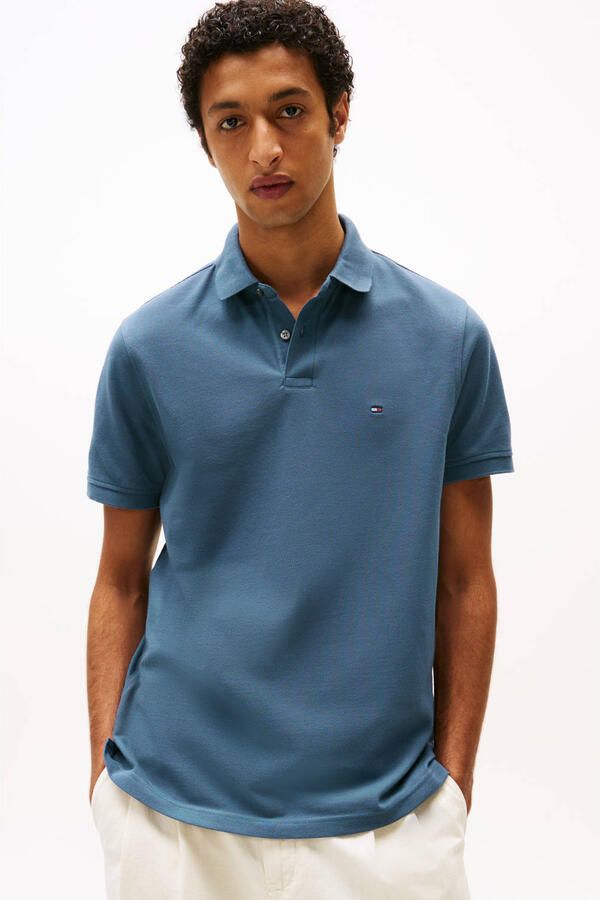 Tommy Hilfiger Poloshirt 1985 REGULAR POLO met contraststrepen en knoopsluiting