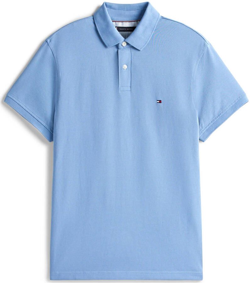 Tommy Hilfiger Regular fit poloshirt van een mix van katoen en elastaan