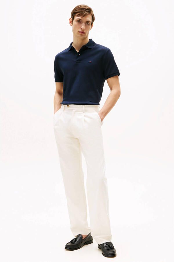 Tommy Hilfiger Polo Shirt Korte Mouw Donkerblauw Blue Heren - Foto 3