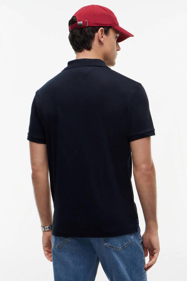 Tommy Hilfiger Polo Shirt Korte Mouw Donkerblauw Blue Heren - Foto 3