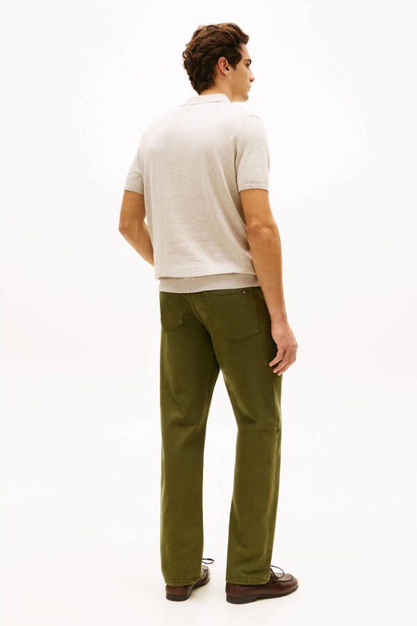 Tommy Hilfiger regular polo gebreid ecru - Foto 2
