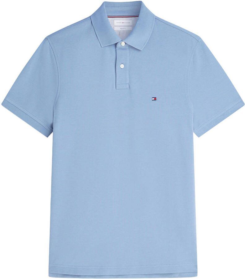 Tommy Hilfiger Regular fit poloshirt van een mix van katoen en elastaan