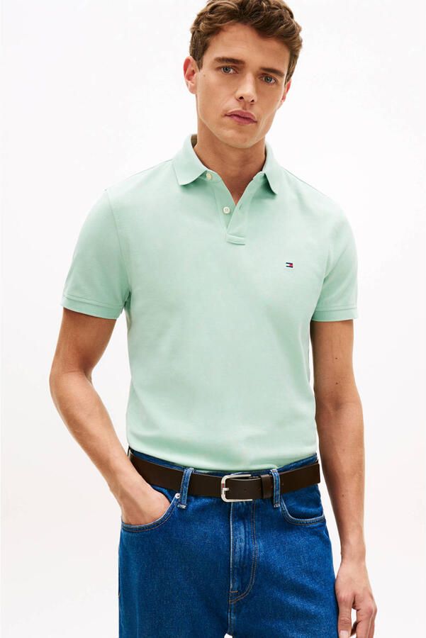 TOMMY HILFIGER Heren Polo's & T-shirts 1985 Regular Polo Mint - Foto 6