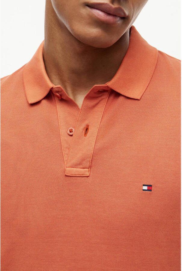 Tommy Hilfiger regular polo oranje - Foto 2