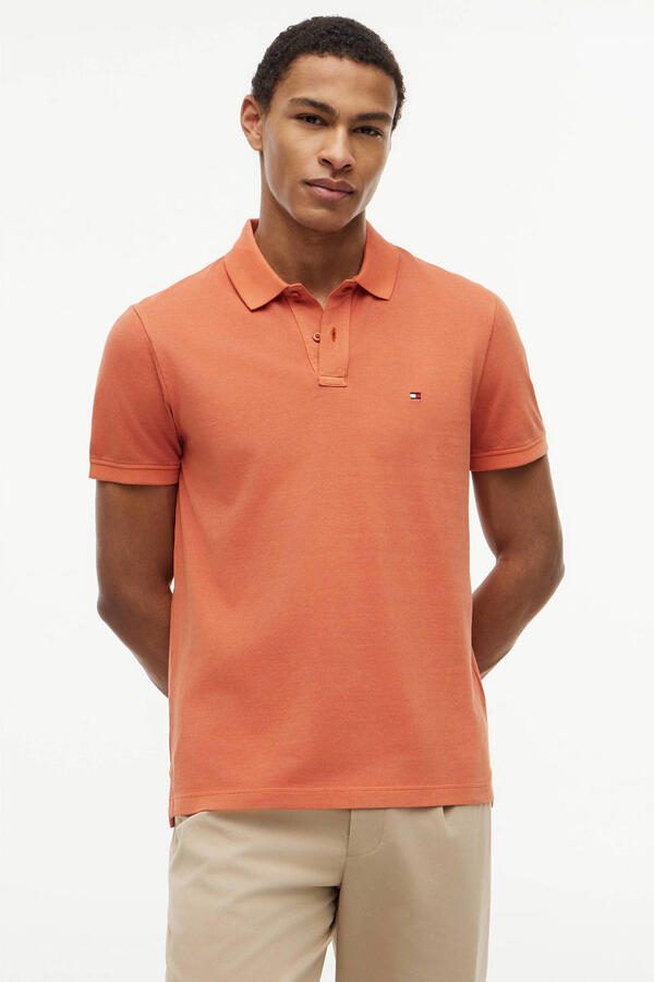 Tommy Hilfiger regular polo oranje - Foto 3