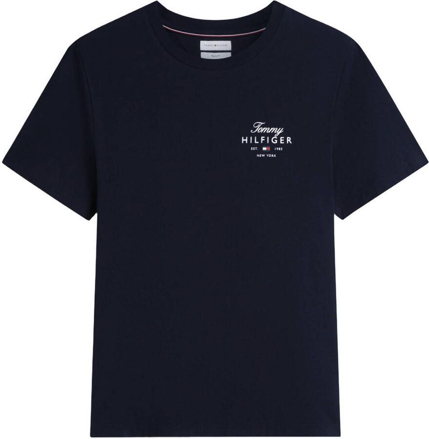 Tommy Hilfiger regular fit T-shirt van puur katoen