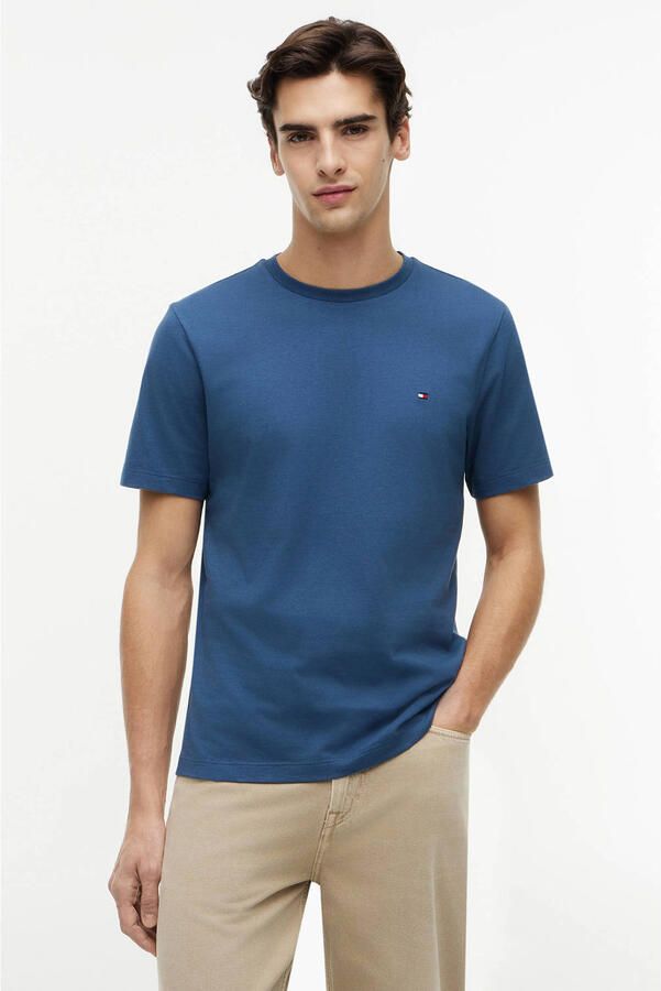 Tommy Hilfiger T-shirt ESSENTIAL REG FIT SOLID TEE met borduursel en ronde hals - Foto 8
