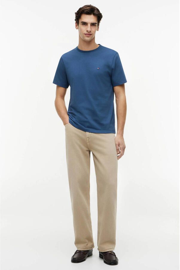 Tommy Hilfiger T-shirt ESSENTIAL REG FIT SOLID TEE met borduursel en ronde hals - Foto 7