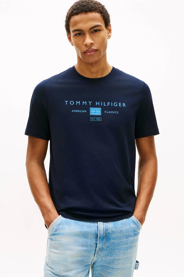 Tommy Hilfiger regular fit T-shirt van puur katoen - Foto 2
