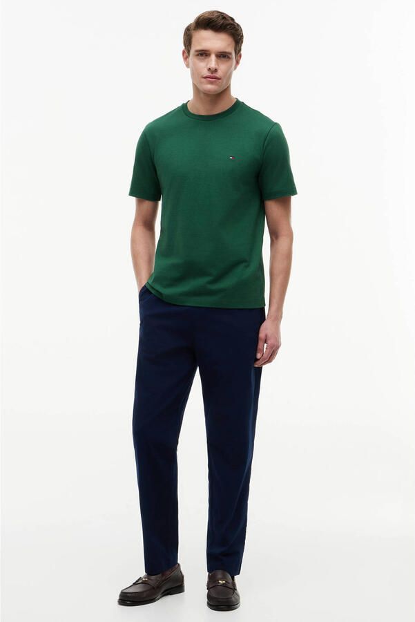 Tommy Hilfiger regular T-shirt donkergroen - Foto 3