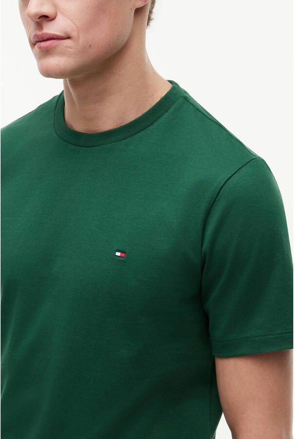 Tommy Hilfiger regular T-shirt donkergroen - Foto 2