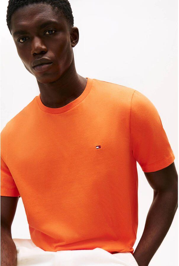 TOMMY HILFIGER Heren Polo's & T-shirts Ess Seasonal Reg Fit Solid Tee Oranje - Foto 6