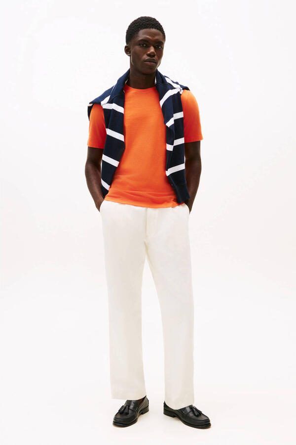 TOMMY HILFIGER Heren Polo's & T-shirts Ess Seasonal Reg Fit Solid Tee Oranje - Foto 7