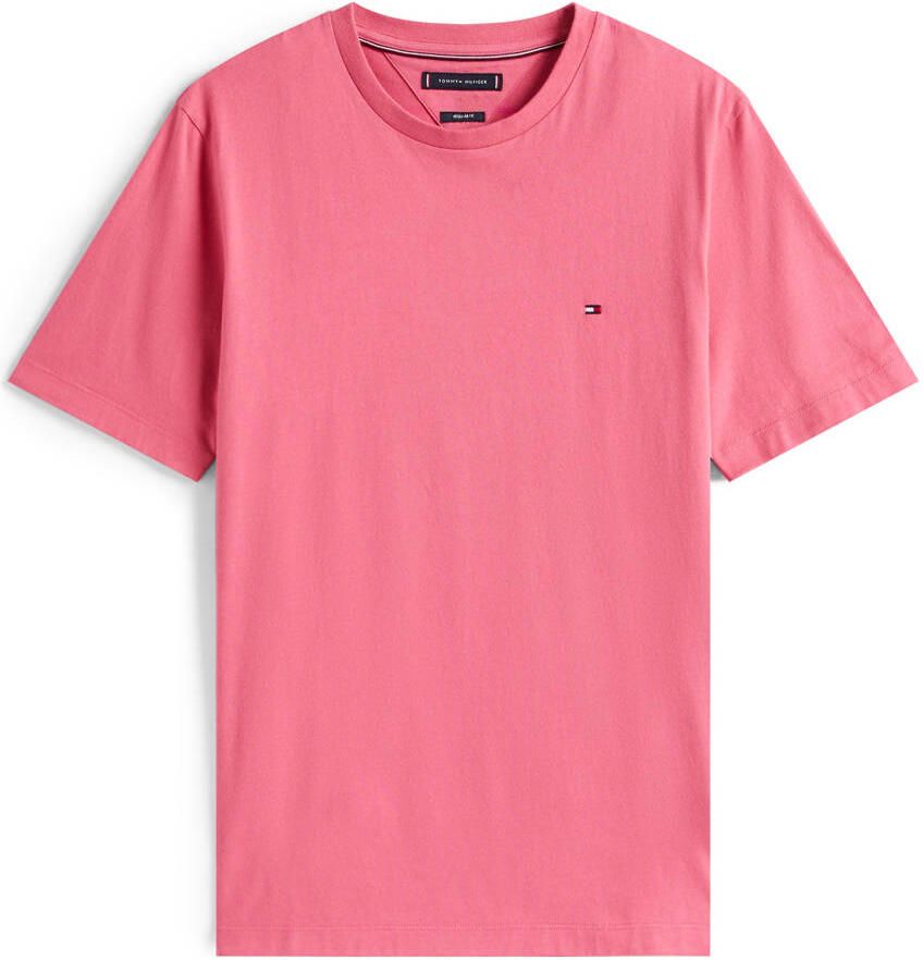 Tommy Hilfiger T-shirt ESSENTIAL REG FIT SOLID TEE met borduursel en ronde hals - Foto 2