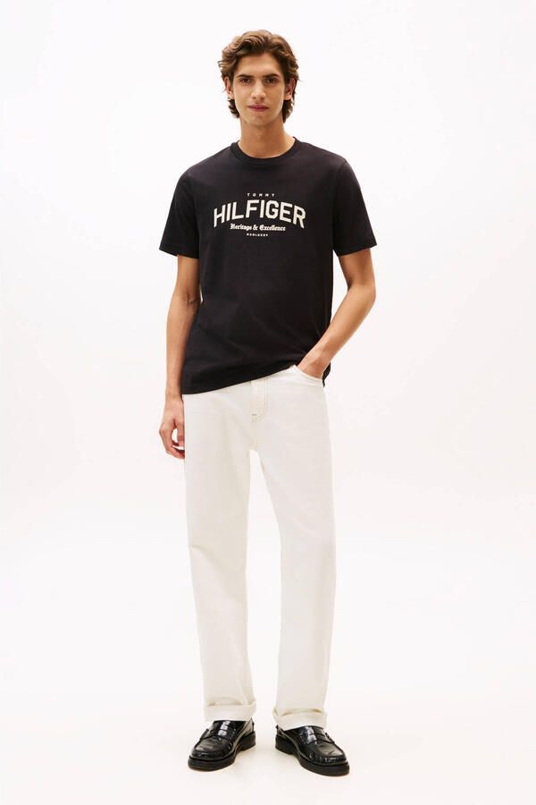 Tommy Hilfiger Regular fit T-shirt van puur katoen - Foto 2