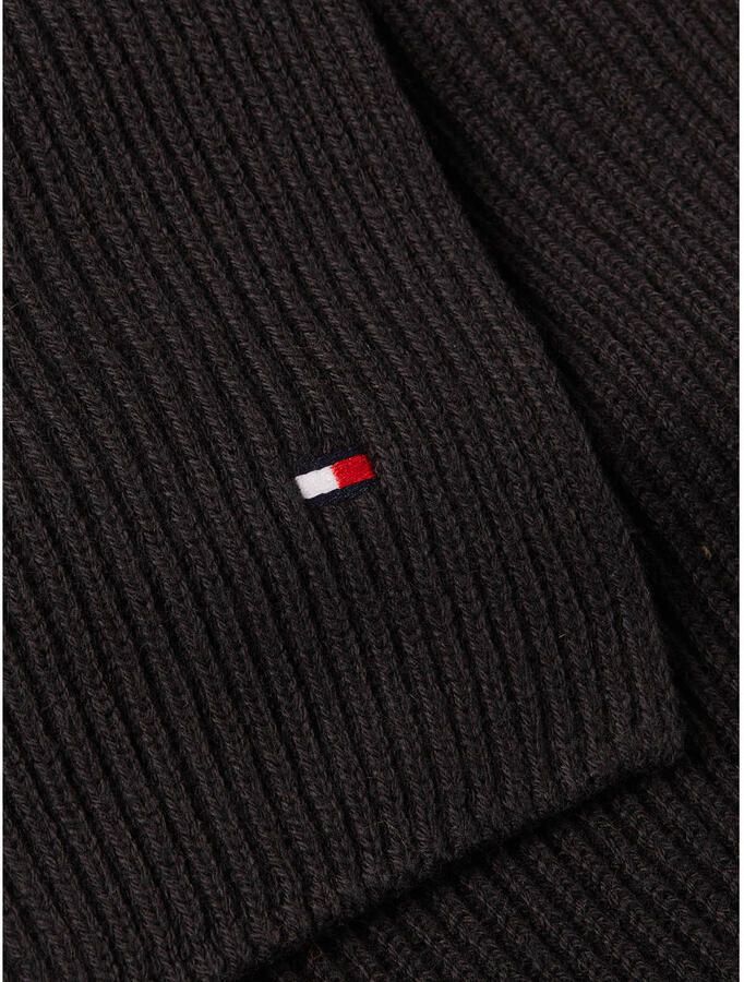 Tommy Hilfiger Gebreide sjaal TH FLAG PIMA COTTON CASH SCARF met logo-borduring met kasjmiergehalte unisex - Foto 2