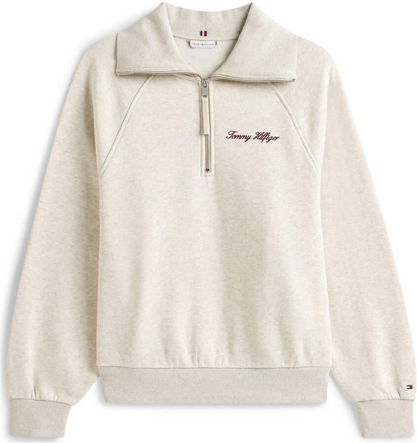 Tommy Hilfiger Curve Sweatshirt CRV CLASSIC SCRIPT FLEECE 1 2ZIP