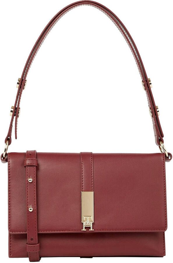 Tommy Hilfiger Schoudertas TH HERITAGE SHOULDER BAG dames avondtas clutch mini bag handtas goudkleurige details - Foto 3