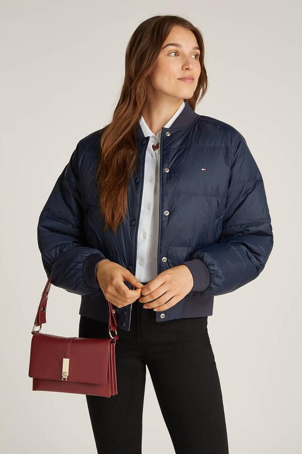 Tommy Hilfiger Schoudertas TH HERITAGE SHOULDER BAG dames avondtas clutch mini bag handtas goudkleurige details - Foto 2