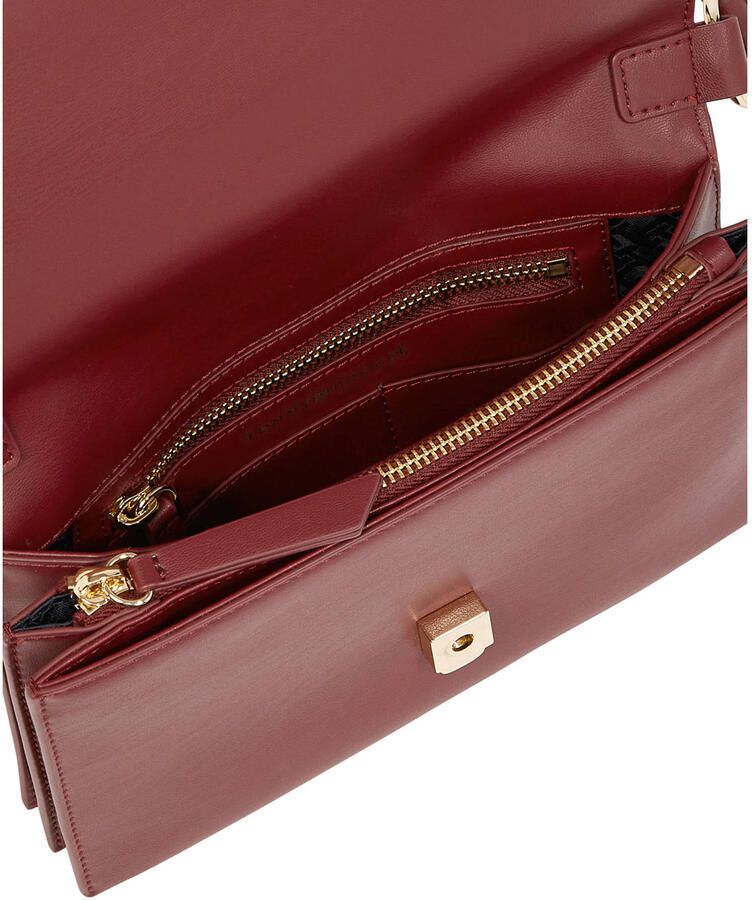 Tommy Hilfiger Schoudertas TH HERITAGE SHOULDER BAG dames avondtas clutch mini bag handtas goudkleurige details