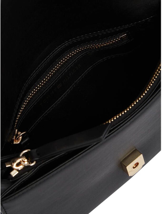 Tommy Hilfiger Schoudertas TH HERITAGE SHOULDER BAG dames avondtas clutch mini bag handtas goudkleurige details