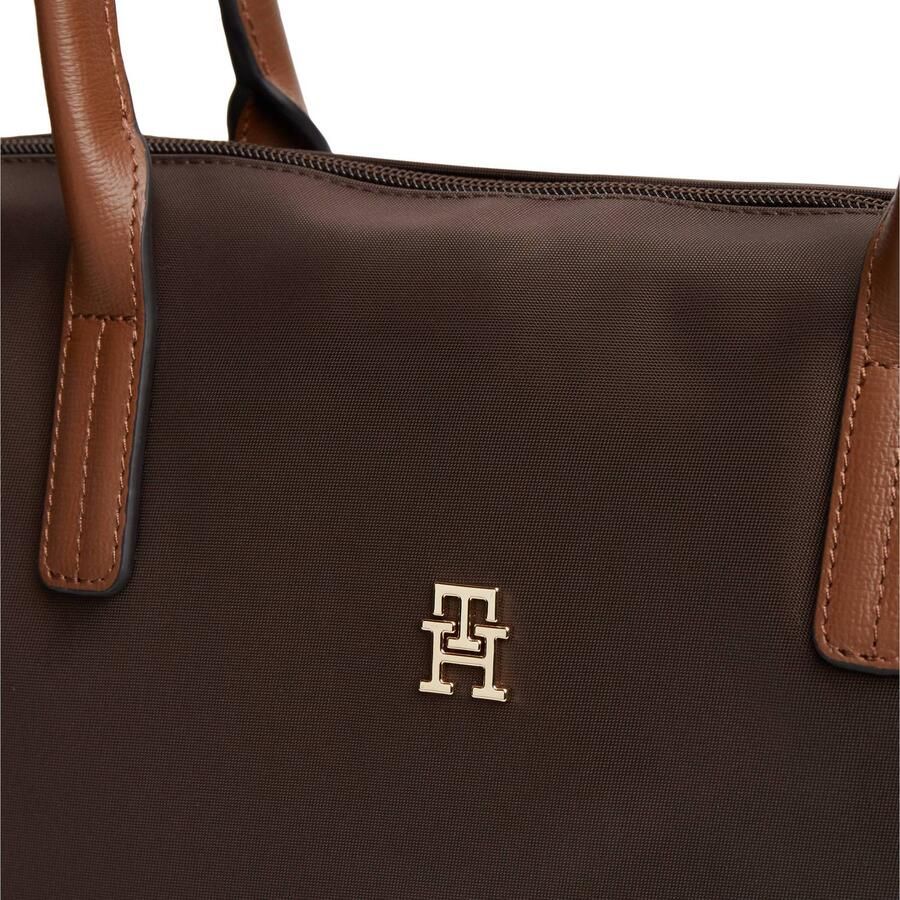 Tommy Hilfiger shopper van nylon met garnering van echt leer - Foto 2