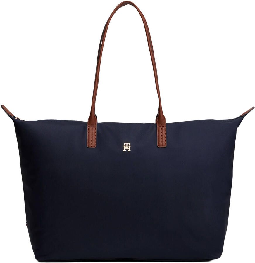 Tommy Hilfiger Draagtas POPETTE MAXI TOTE dames schoudertas met leren draaghandvatten