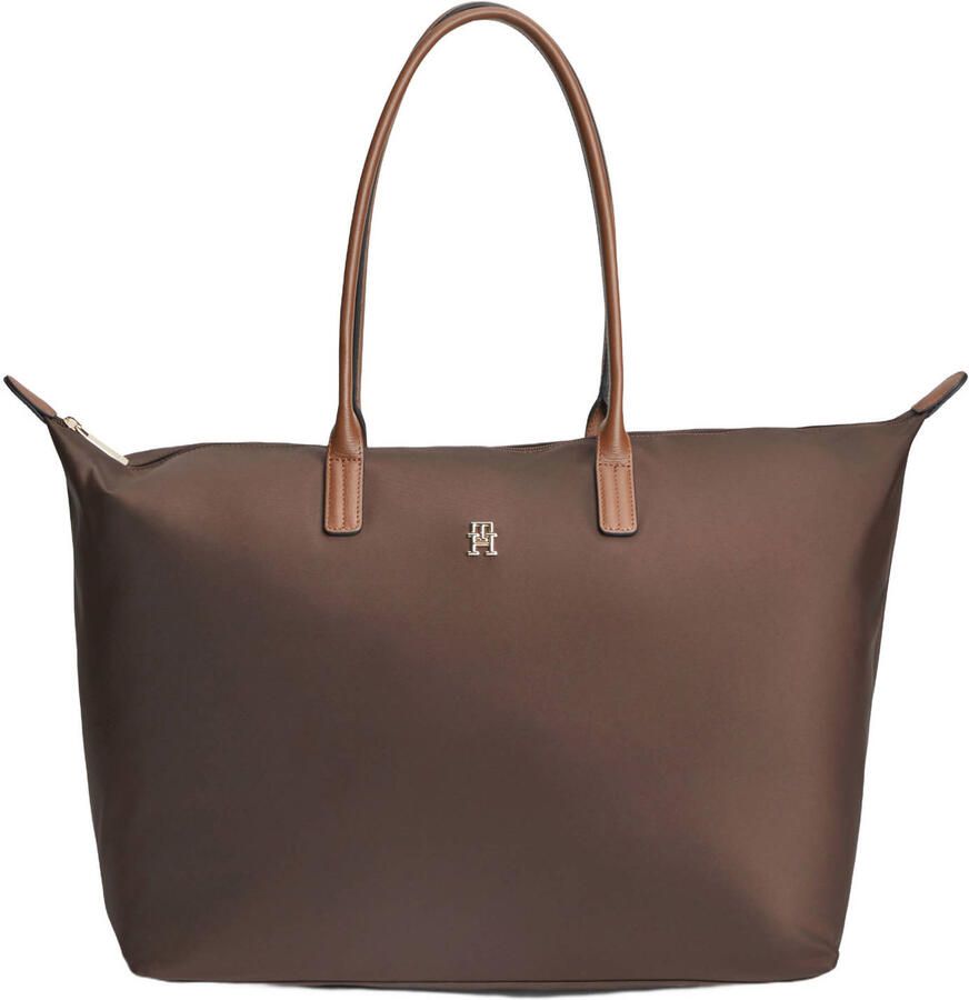 Tommy Hilfiger shopper Popette Maxi donkerbruin