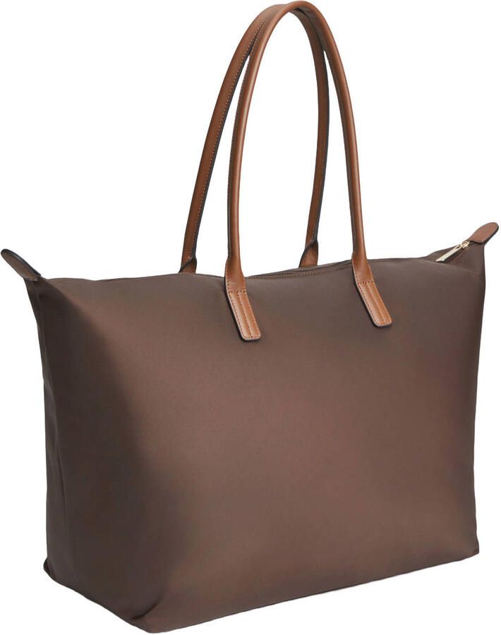 Tommy Hilfiger shopper Popette Maxi donkerbruin - Foto 2