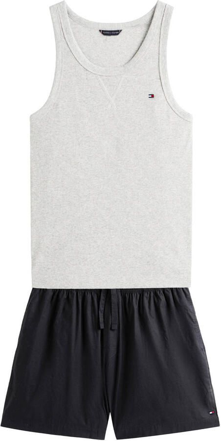 Tommy Hilfiger shortama grijs zwart