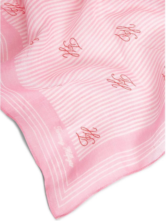 Tommy Hilfiger sjaal TH Script Monogram roze - Foto 2