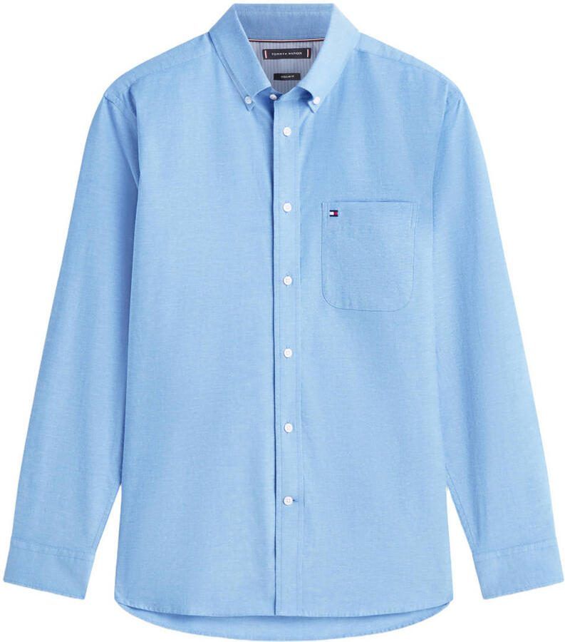 Tommy Hilfiger slim casual overhemd lichtblauw