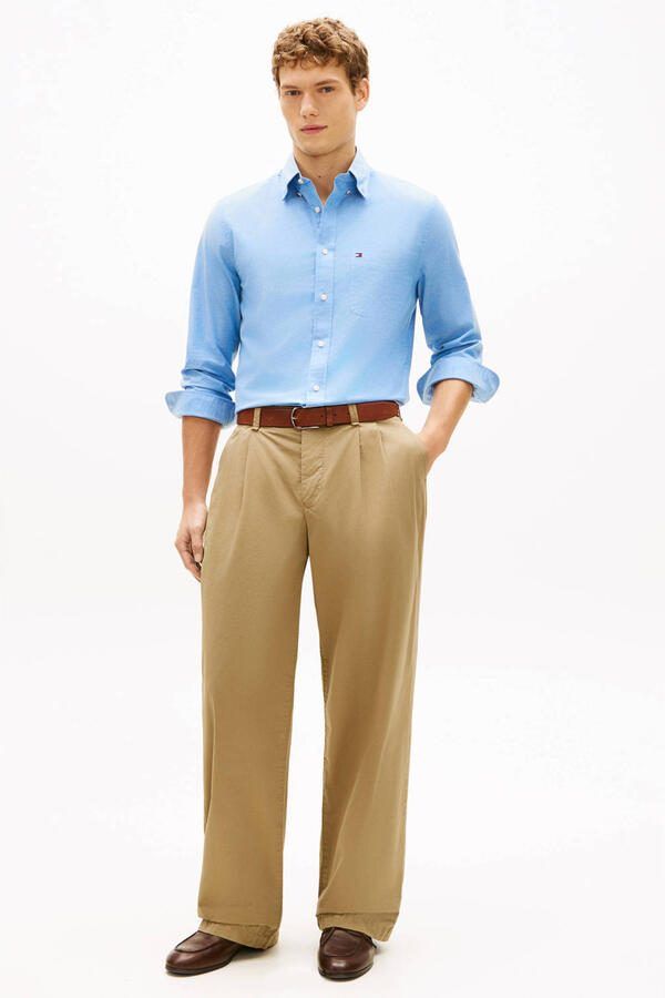 Tommy Hilfiger slim casual overhemd lichtblauw - Foto 3