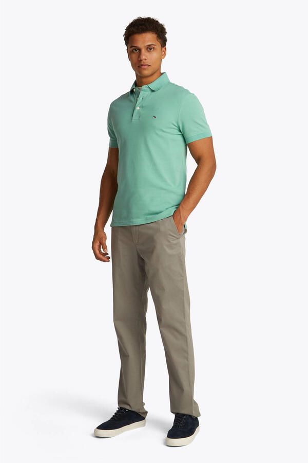 Tommy Hilfiger Slim fit poloshirt van een mix van katoen en elastaan