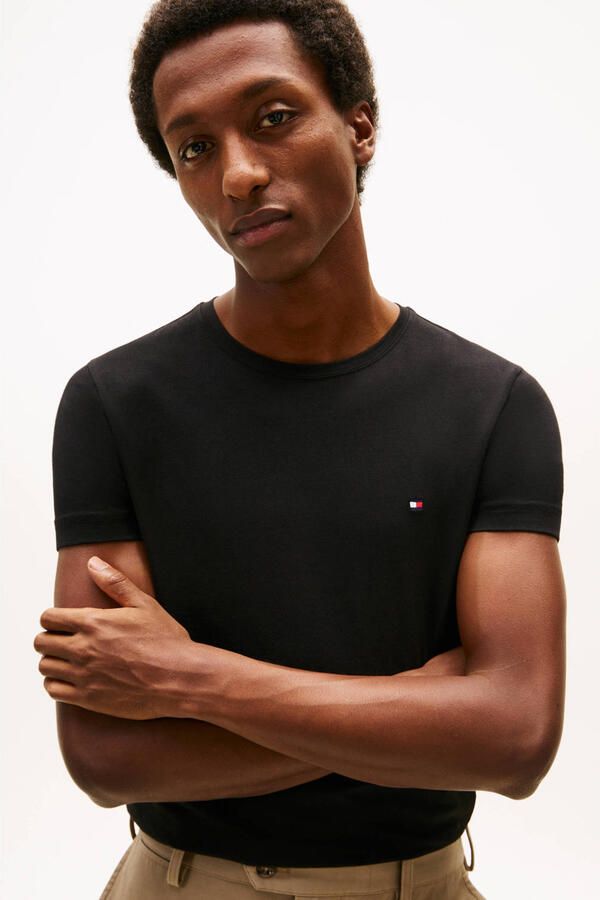 Tommy Hilfiger T-shirt Korte Mouw Core Stretch Slim C-Neck Tee - Foto 2