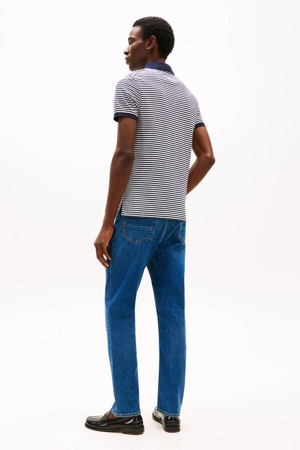 Tommy Hilfiger Slim fit poloshirt van een mix van katoen en elastaan