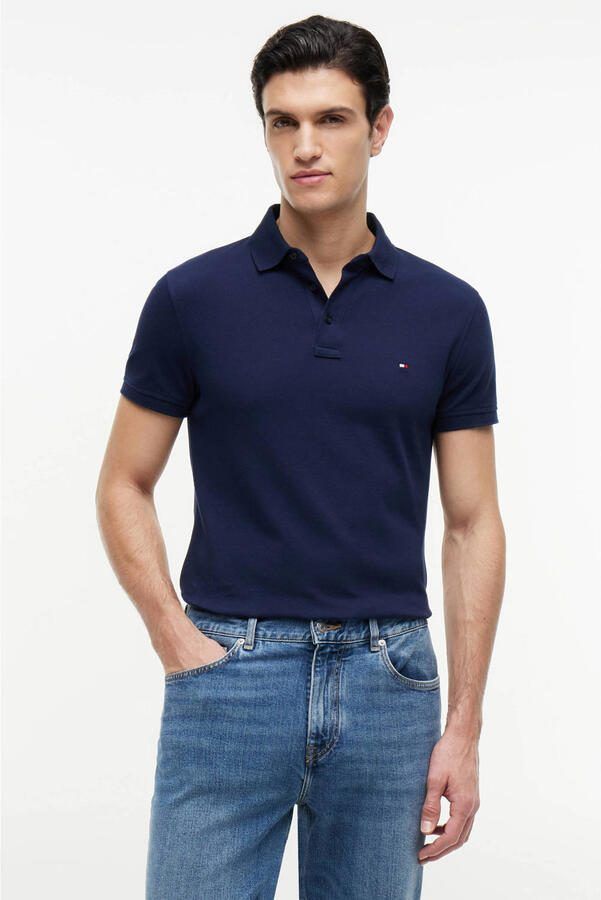 Tommy Hilfiger Heren Slim Fit Polo 1985 Collectie Blue Heren - Foto 2