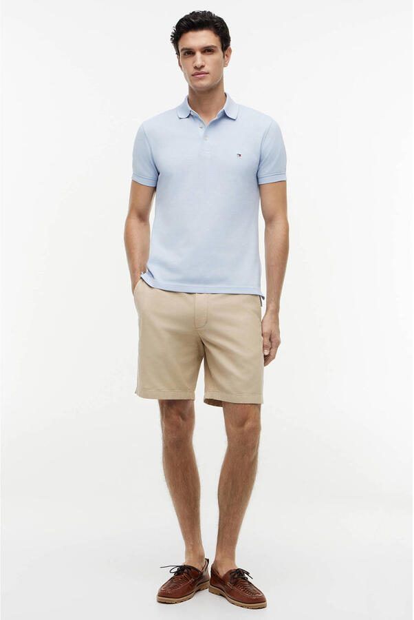 Tommy Hilfiger Poloshirt 1985 SLIM POLO met piquéstructuur en borduursel gemêleerd casual slim fit katoenmix polokraag - Foto 3