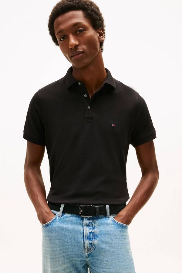 Tommy Hilfiger Poloshirt 1985 SLIM POLO met borduursel en piquékwaliteit - Foto 7