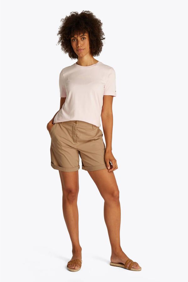 Tommy Hilfiger Flared korte chino met achterzakken model 'CO BLEND GMD'