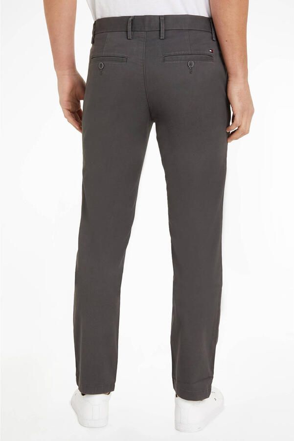 Tommy Hilfiger slim straight fit chino CORE BLEECKER 1985 met katoen dark ash - Foto 2