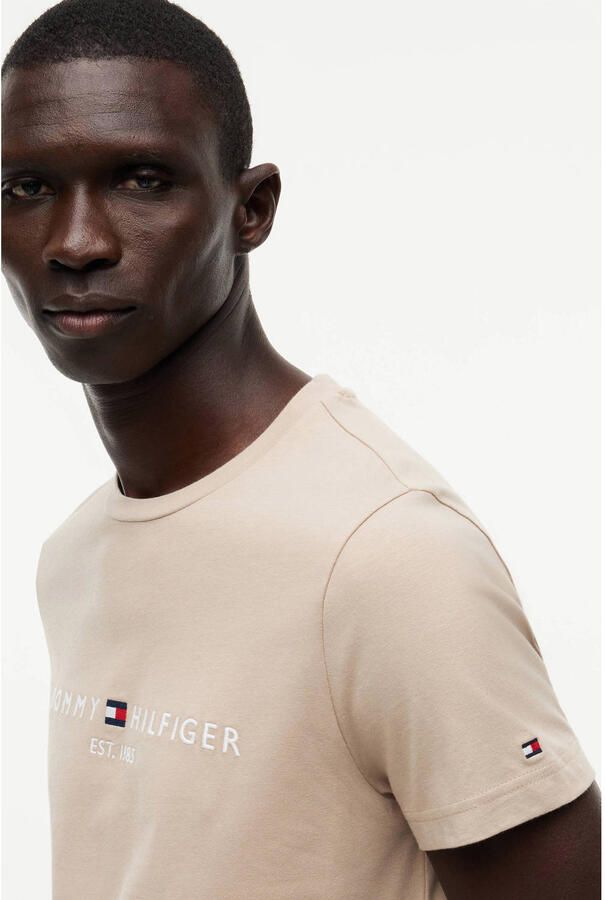 Tommy Hilfiger slim T-shirt beige - Foto 2