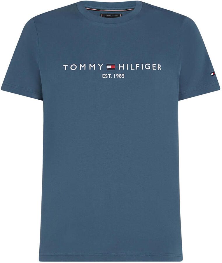 Tommy Hilfiger Core Embroidered Logo T-Shirt Blue- Heren Blue - Foto 6